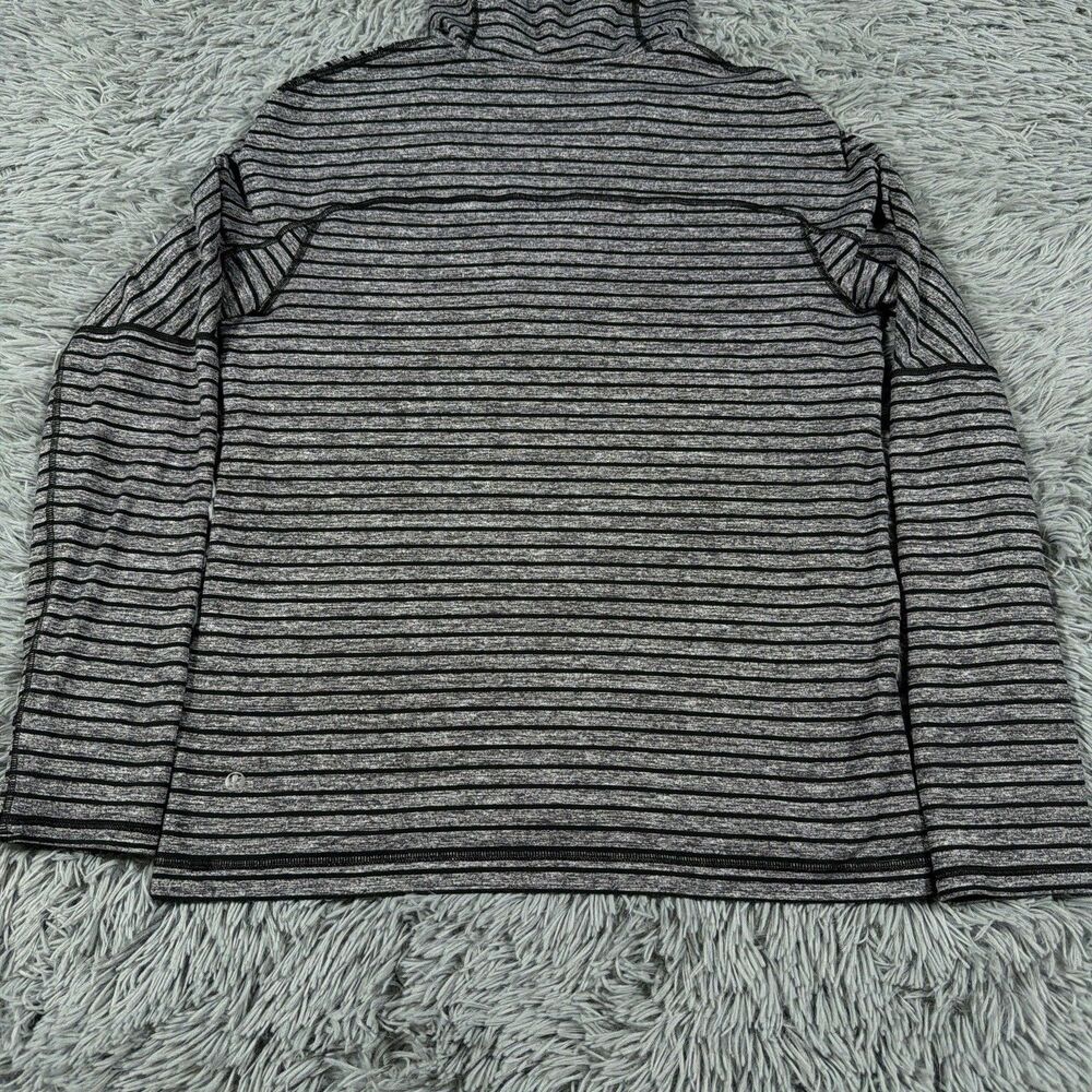 Lululemon Hoodie Small Gray Black Quarter Zip Sweat Session Performance Mens - Picture 13 of 16